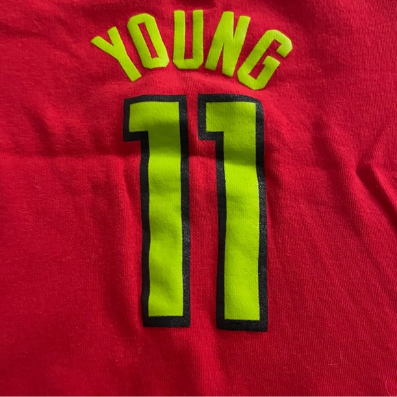 NBA Trae Young Atlanta Hawks Red Bodysuit Onesie - Picture 4 of 6